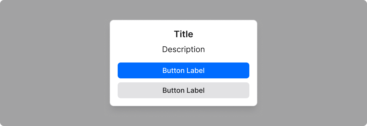 Alert dialog overlay example