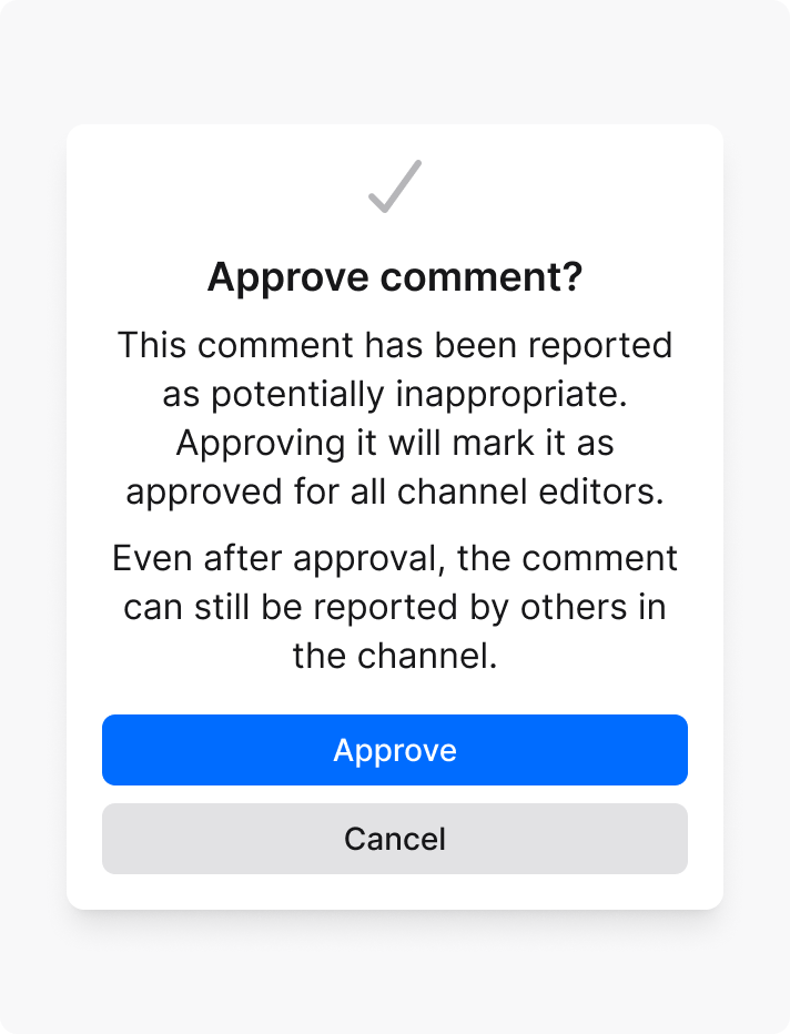 Alert dialog body text guidelines