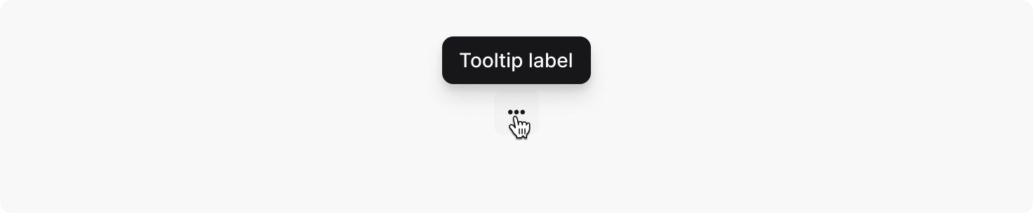 Icon-only button tooltip example