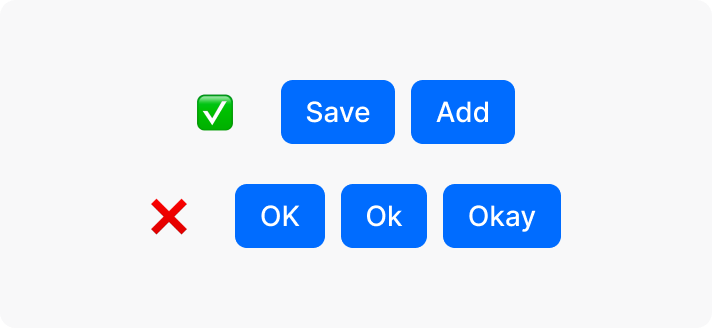 Button do and don't example 5