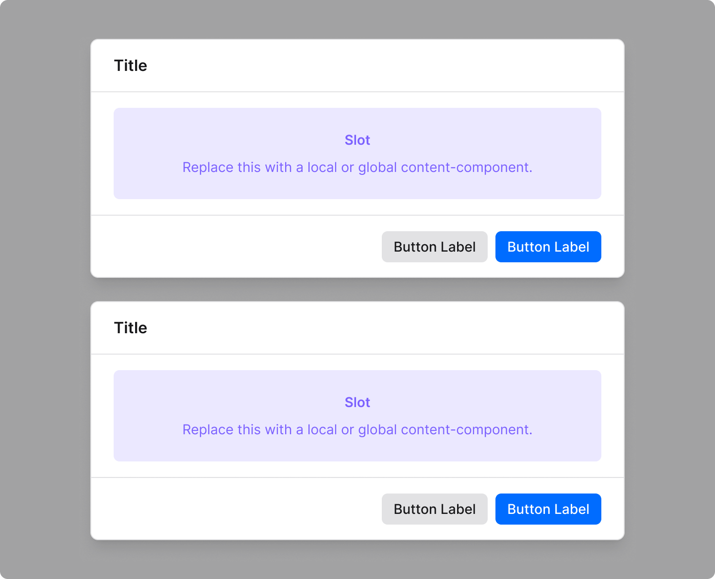Dialog anatomy full layout example