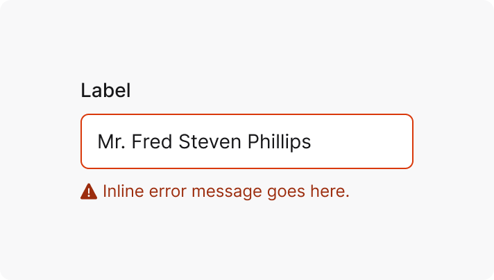 Error message guidelines