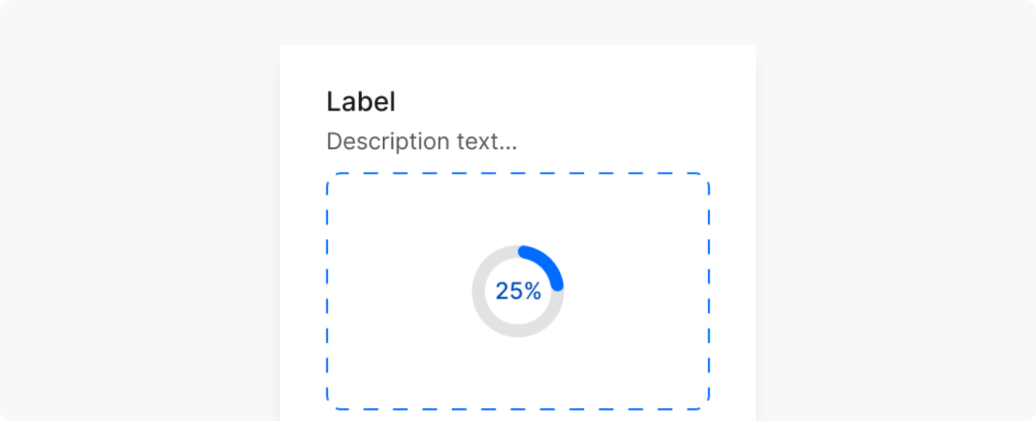 Loading spinner in file upload