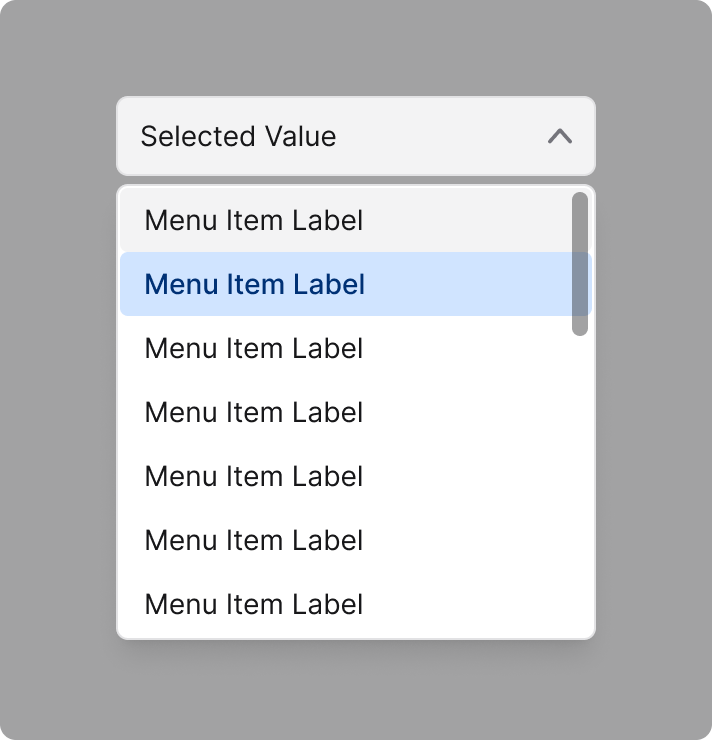 Select anatomy compact dropdown example
