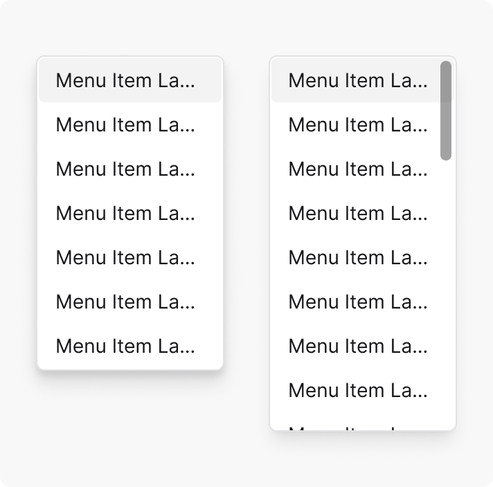 Select dropdown height example
