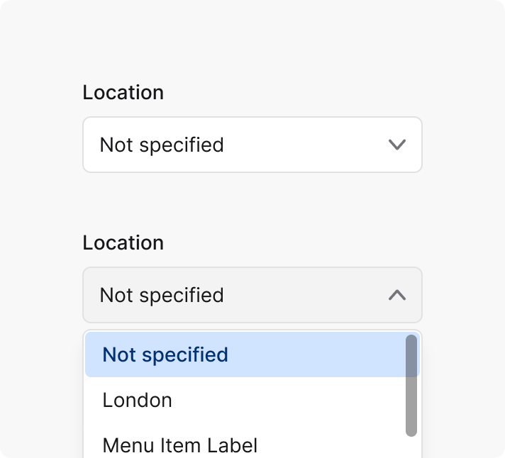 Select no-selection option example